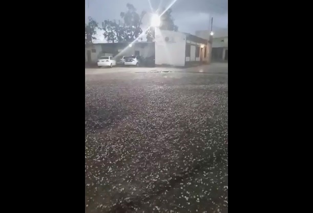 Granizo centro de tunuyan captura video bomberos voluntarios tunuyan