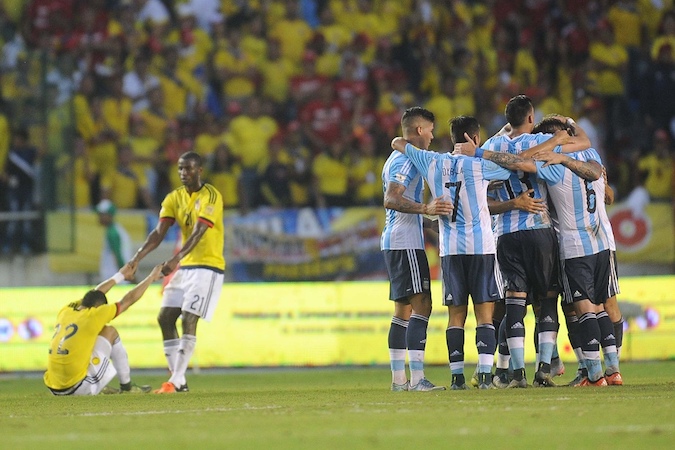 Argentina frente a Colombia- foto archivo- Agencia Télam