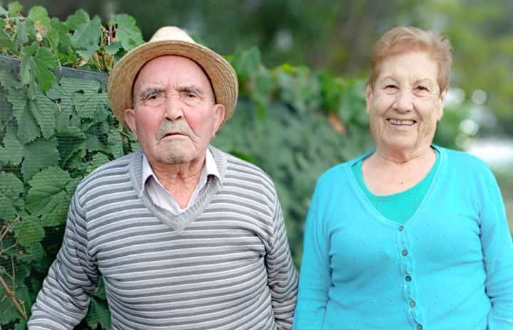 Don Carmelo junto a su esposa, Doña Julia - Foto gentileza Juan Manuel Gallardo Morales