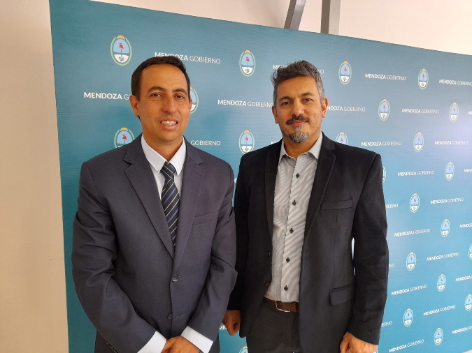 Paulo Gonzáles, nuevo coordinador regional y Mauro Acuña, flamante director del Hospital de Tunuyán.