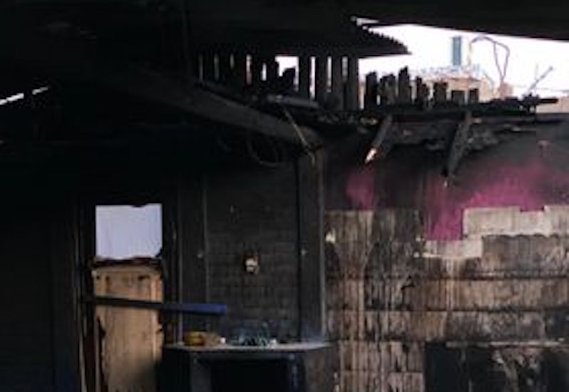Casa quemada en tupungato