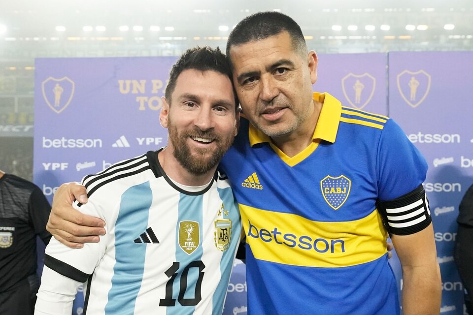 Riquelme y Messi