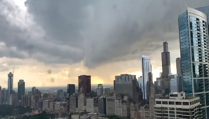 Foto: tornado en Chicago.