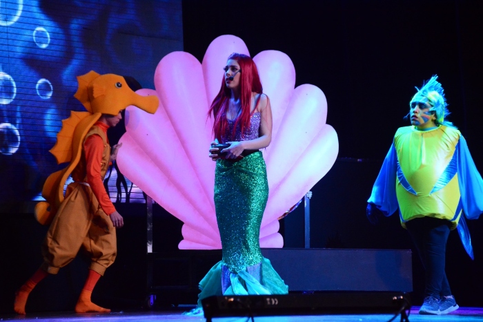 Foto: musical Ariel bajo el agua en el Auditorio Municipal de Tunuyán / Municipalidad de Tunuyán.