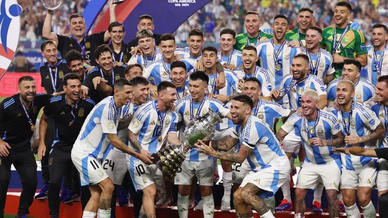 Seleccion Argentina Festejo Copa America